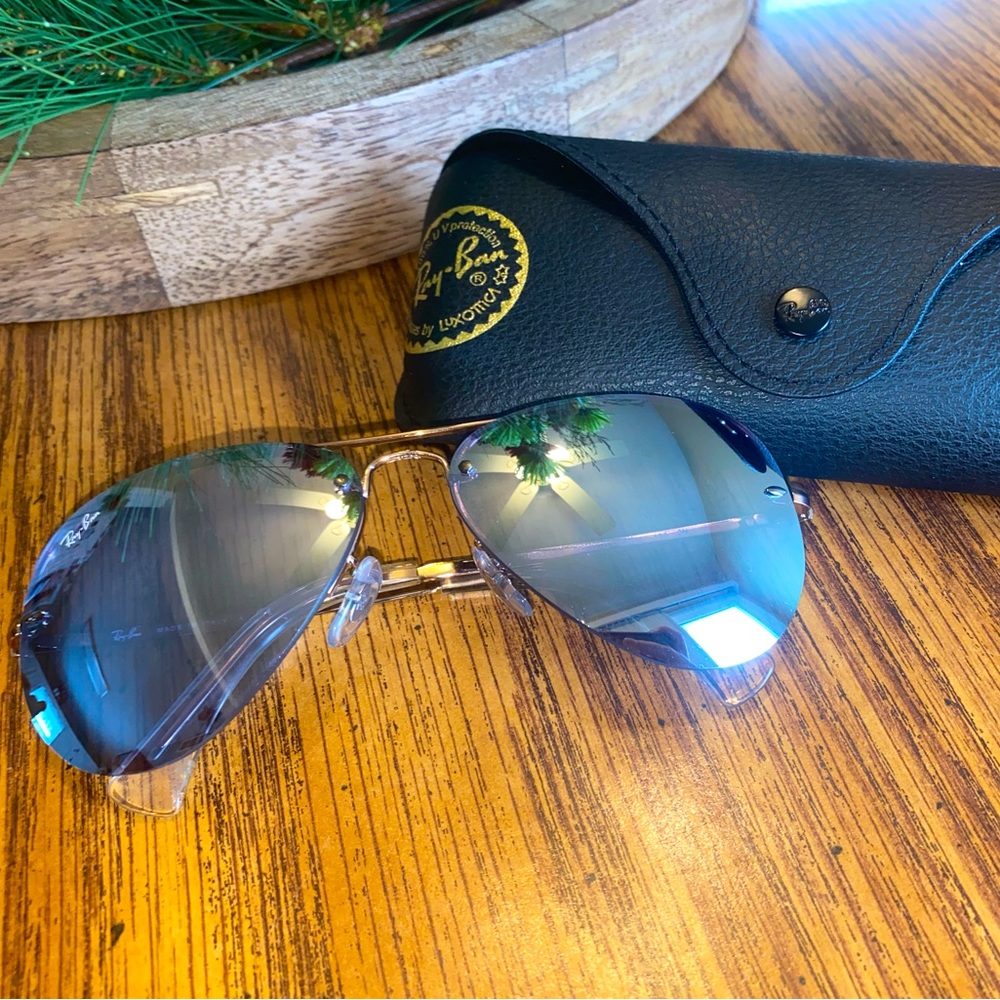 Ray Ban frameless mirror lens